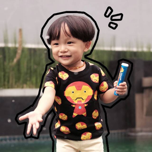 

Pop Kidswear Iron Man Tee - Kaos Ironman Anak