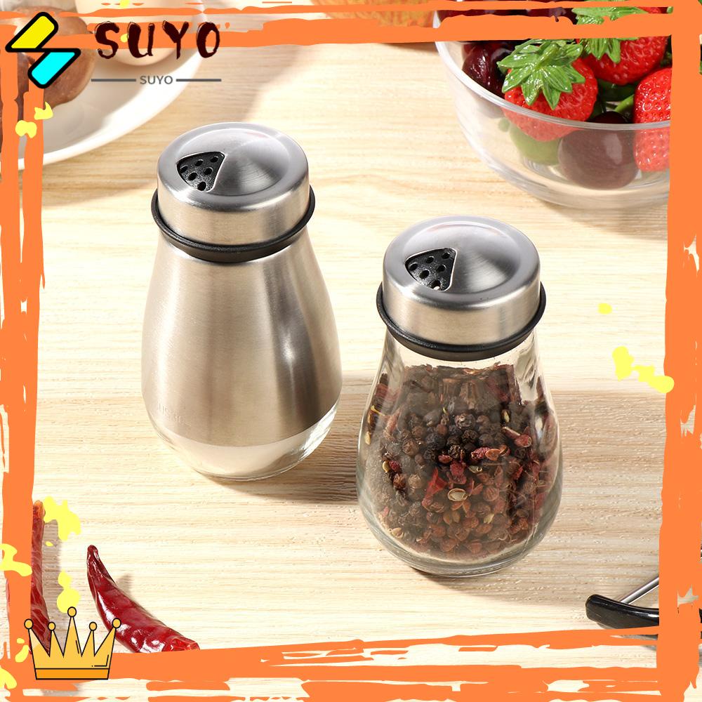 Suyo Botol Dispenser Bumbu / Merica Bahan Stainless Steel Tahan Lama