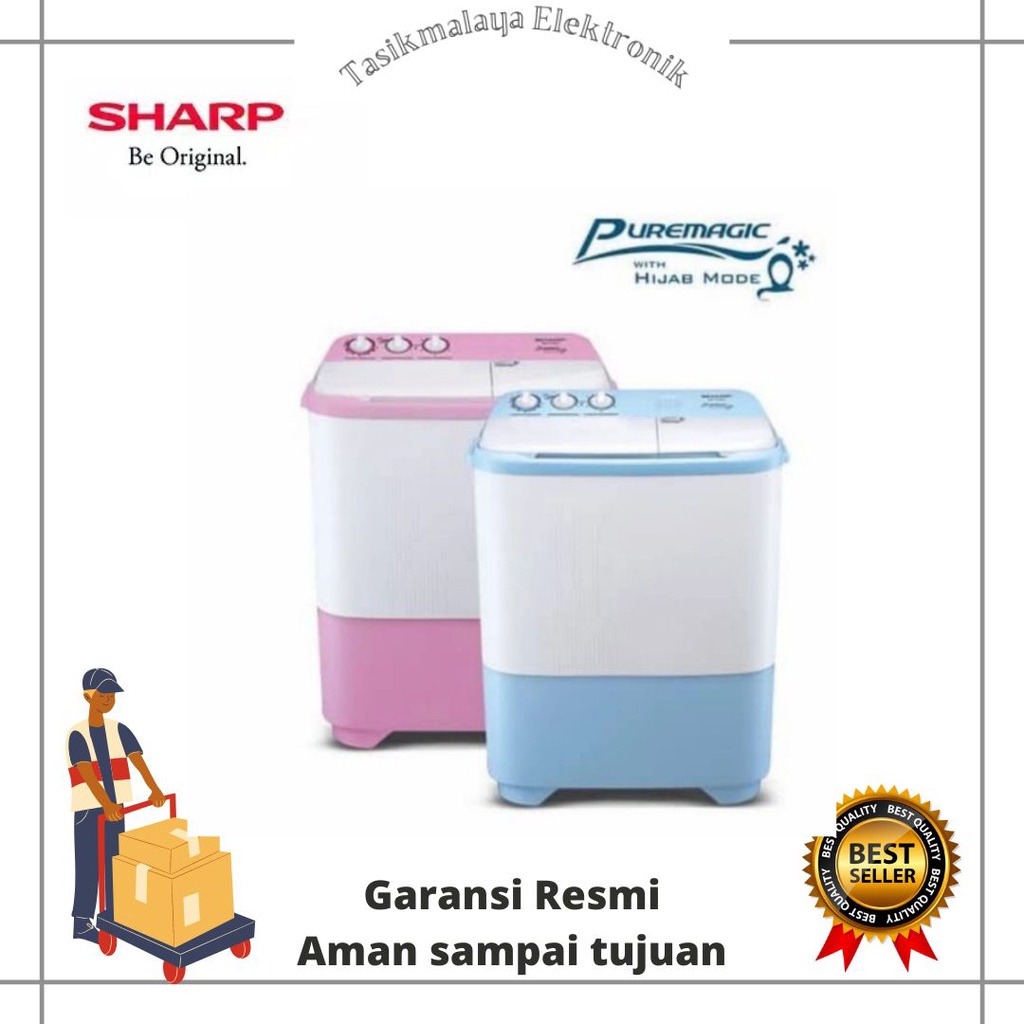 MESIN CUCI SHARP EST 99 SJ 9KG HIJAB SERIES 2 TABUNG