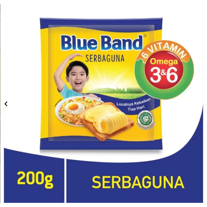 

butter-mentega- blue band margarine serbaguna sachet 200gr -mentega-butter.