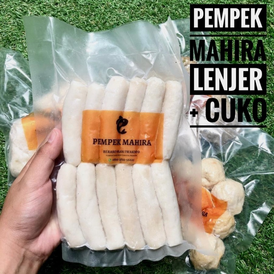 

Pempek Mahira - Paket Isi 10 Lenjer / Lenjar Tenggiri + Cuko