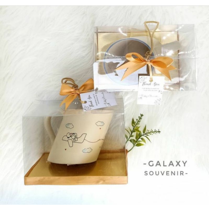 Galaxy Souvenir - CLARA - Mug Miring (KEMAS:MIKA) || Pernikahan Ulang Tahun & Kantor