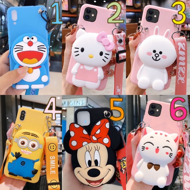 Case Dompet Koin dan Tali oppo f3plus a59 f1s a3s neo5