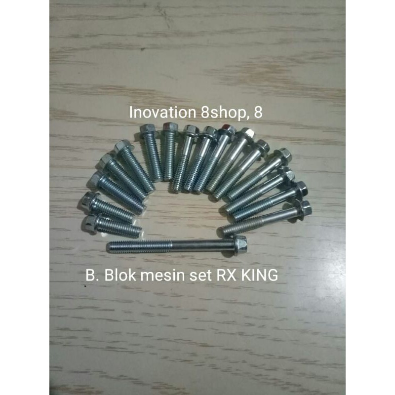BAUT BLOK MESIN SET RX KING/ BAUT MESIN SET RX KING