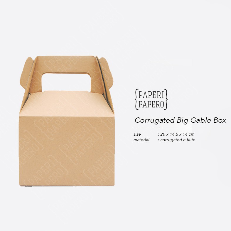 

Corrugated Gable Box - Kotak Kardus Unik (10 Pcs)