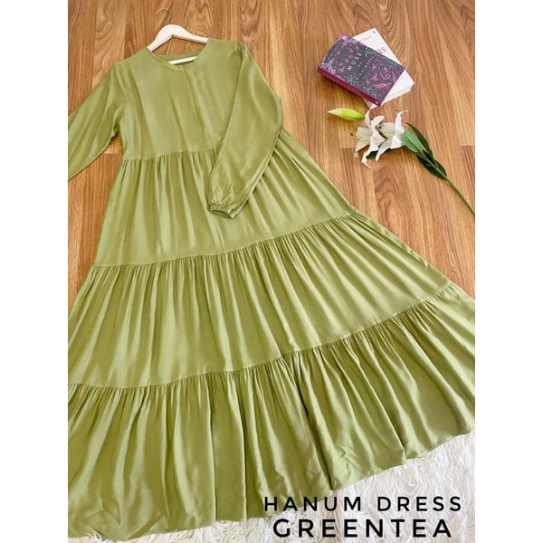 HANUM DRESS ORIGINAL BY YAYUKU/GAMIS POLOS RAYON TWILL