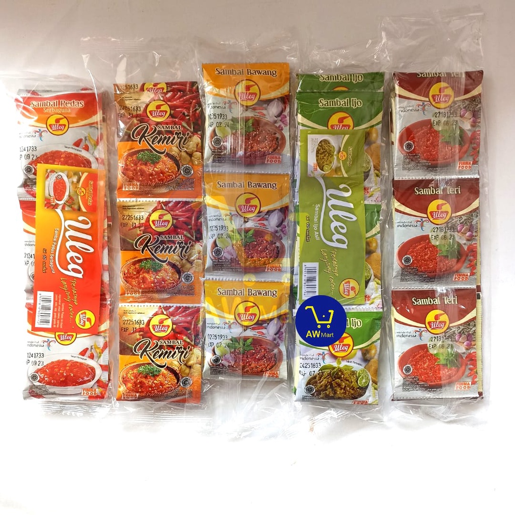 SAMBAL ULEG FINNA RENCENG (10 SACHET X 20 GRAM) - ALL VARIAN