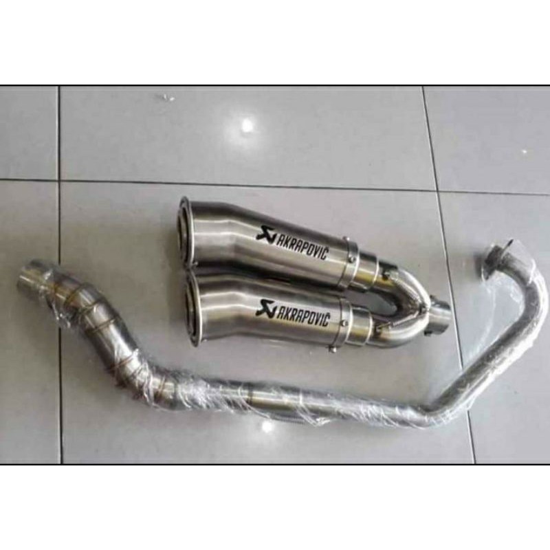 KNALPOT RACING AKRAPOVIC CABANG GSX CBR NMAX R15