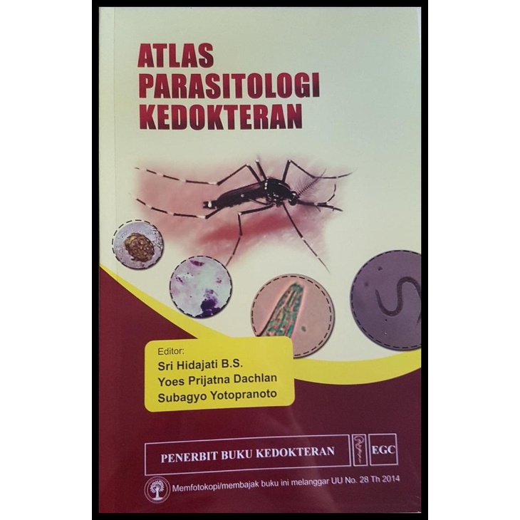 TERBARUU [ORIGINAL] Atlas Parasitologi Kedokteran - Sri Hidajati TERBARU