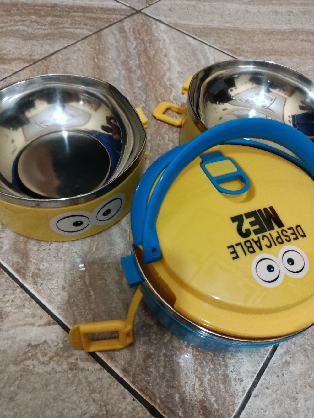 Rantang Nasi Anak Lunch Box Kotak Nasi Lucu Stainless Karakter 1layer