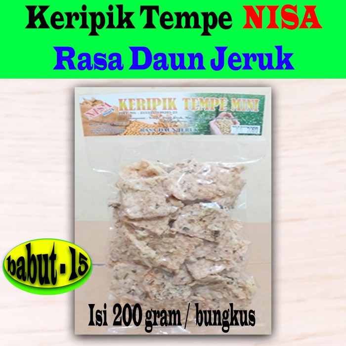 

Keripik Tempe Original Aroma Daun Jeruk NISA Makanan Tradisional Enak