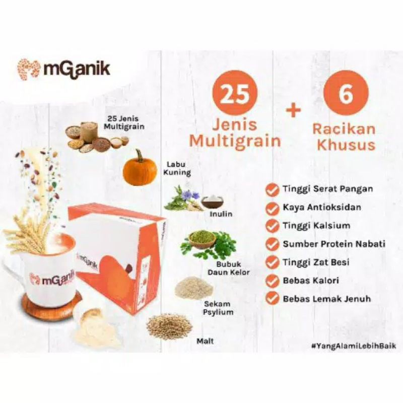 

mGanik Multigrain Isi 10 Sachet - Minuman Untuk Gula Darah Tinggi - Obat Diabetes