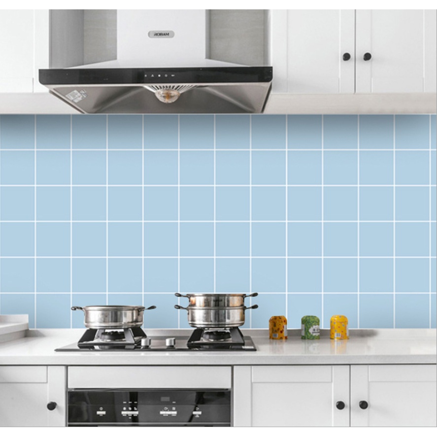 MOGYMOGY HL0204 Wallpaper Dinding Dapur Anti Minyak Wall Sticker Kitchen Sheet