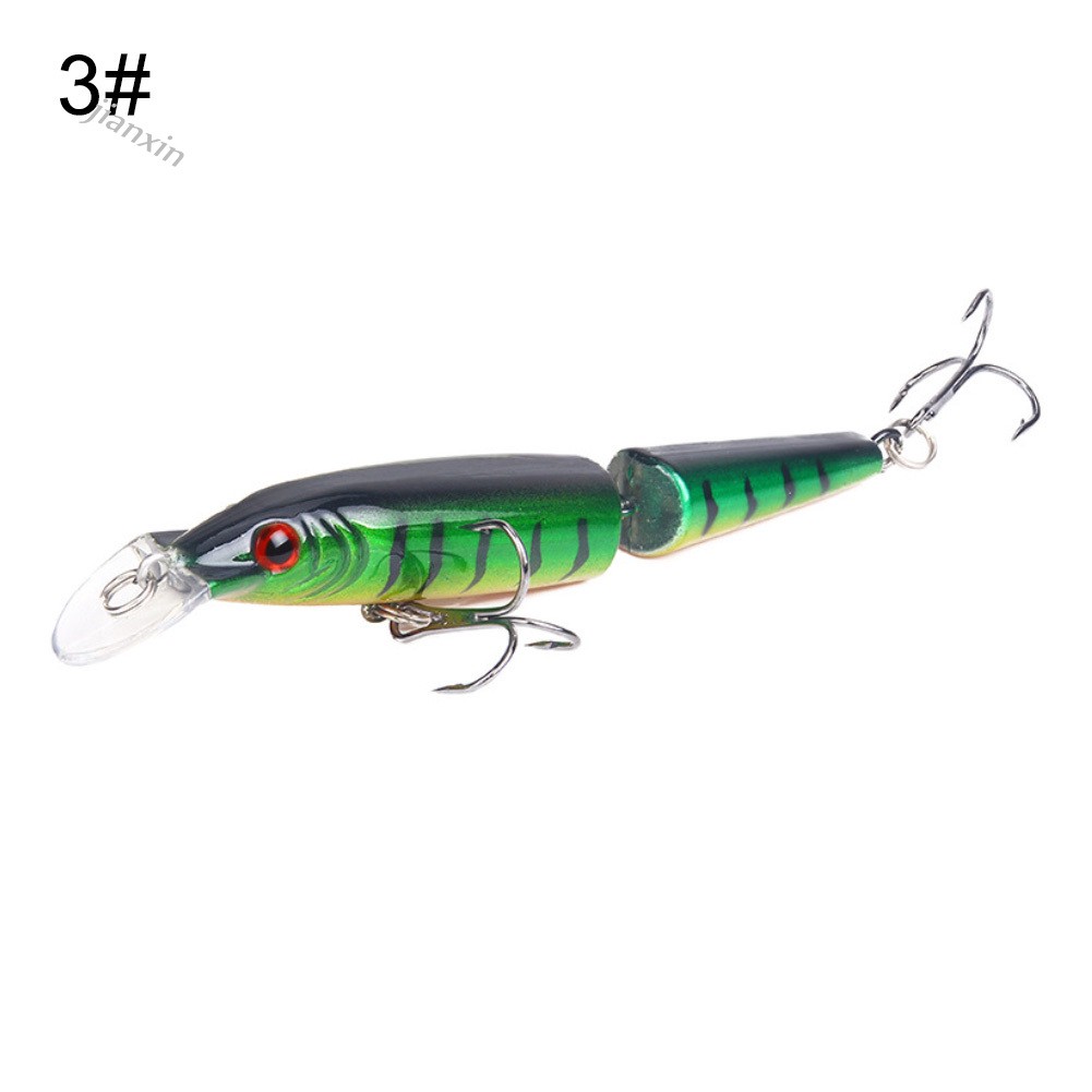 [Jianxin] 10.5cm Umpan Pancing Bentuk Ikan Neon 2 Bagian