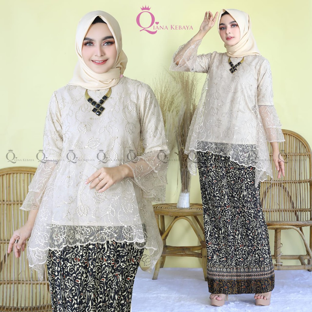 Setelan Kebaya Modern Rinjani Tille Full Furing