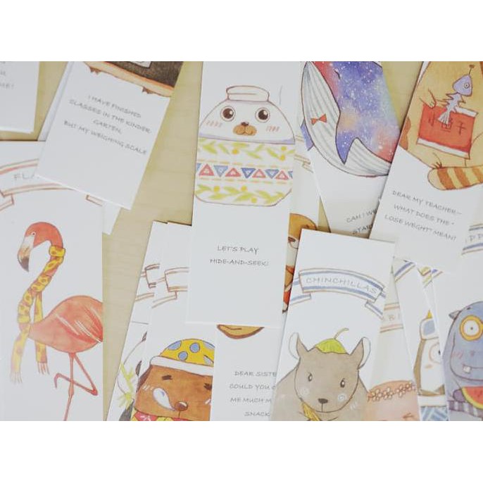 

BEST SELLER Cute Pets Paper Bookmark Set / Pembatas Buku Bahan Kertas TERJAMIN
