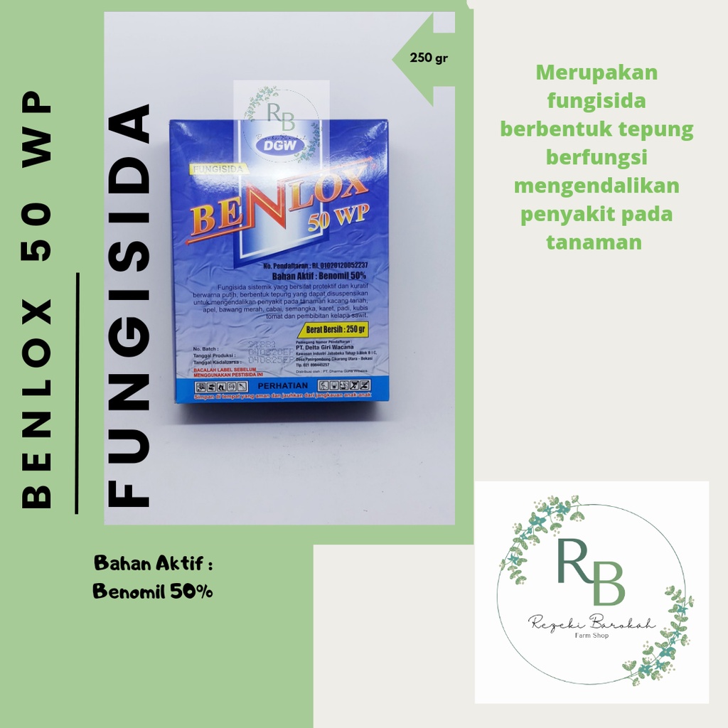 Fungisida BENLOX 50WP 250gram