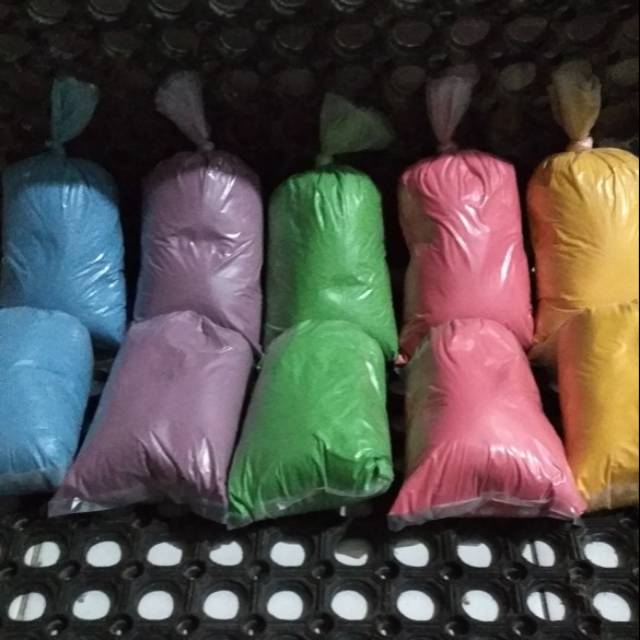 

holy powder / color run / tepung holy / holi powder/tepung warna murah (10k 250gram) (4k 100gram) bisa (COD)