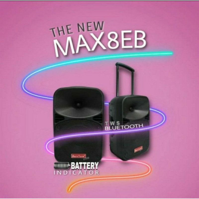 Speaker Baretone Max 08 Eb Speaker Portable wireless Bluetooth