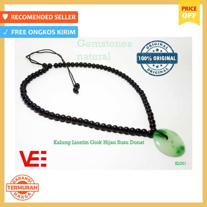 VEE KALUNG LIONTIN KESEHATAN GIOK HIJAU SUSU DONAT