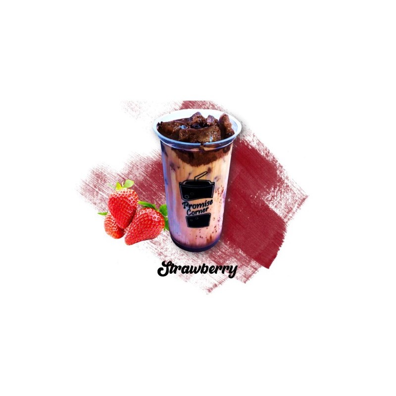 

powder serbuk rasa stroberry