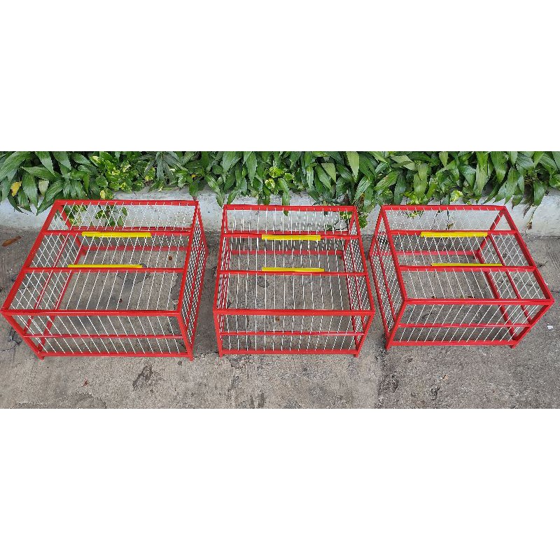 dondang kotak kandang jemur khusus burung dara merpati bahan kayu jati cat fiber isi 3 kotak