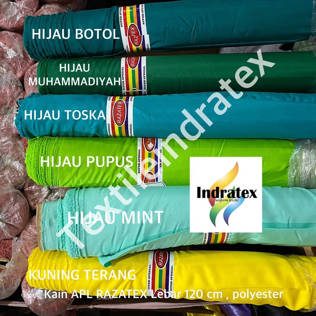 ( per setengah meter ) kain furing asahi APL RAZATEX lebar 120 cm bahan furing lapisan baju gamis batik satin kantong celana