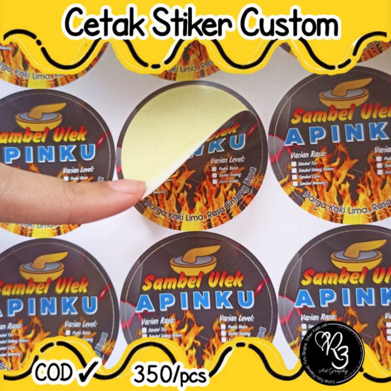 

CETAK STIKER MURAH OLSHOP / STIKER THANKYOU - COD ✅