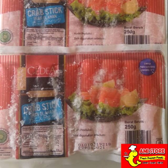 

Olahan Ikan Cedea Crab Stick 250gr