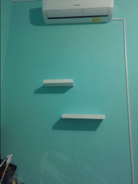 Set Rak Ambalan Dinding Minimalis 2 Pcs Uk. 30,40 Cm