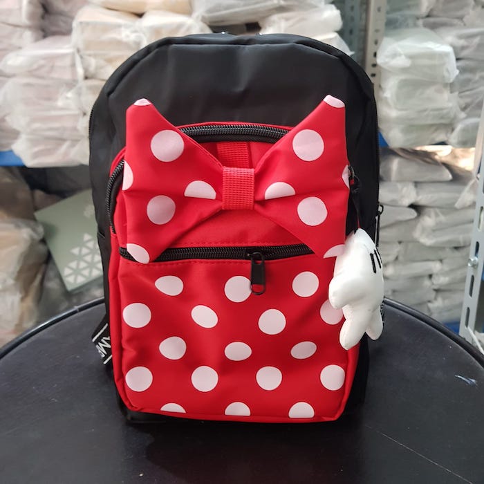 RYX - Minnie Dotted Tas Bagpack Anak-Anak Fashion Casual / Jalan Jalan - Ori Import