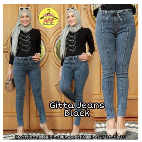 Gitta jeans high waist tali