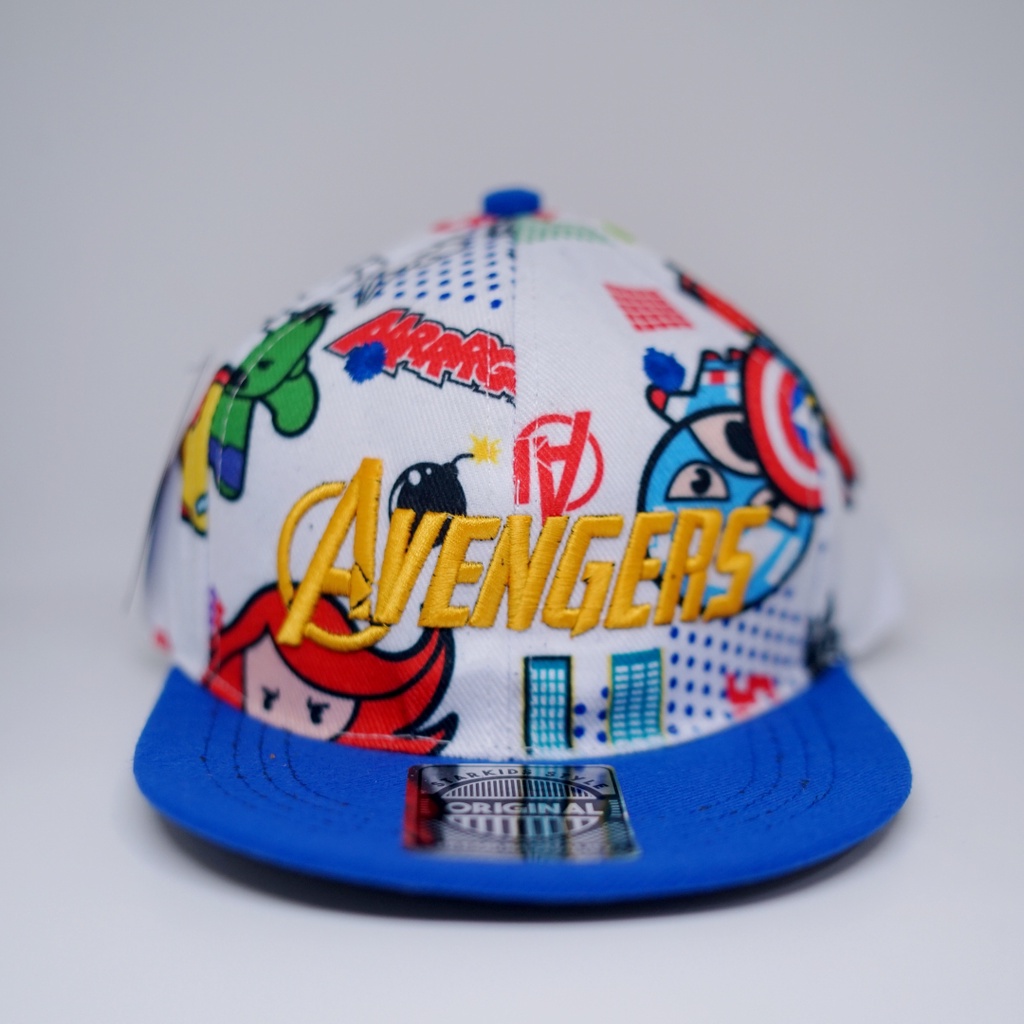 Topi Anak dan Balita Model Hiphop Exclusive Special Karakter Superhero Warna Biru dan Hijau Bahan Kanvas Premium Usia 2 - 8 Tahun-2
