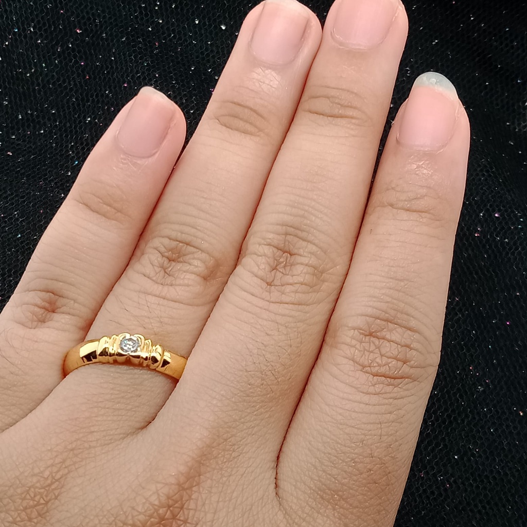 Cincin Emas 17K - 1.55 gr Kadar 750 - 521