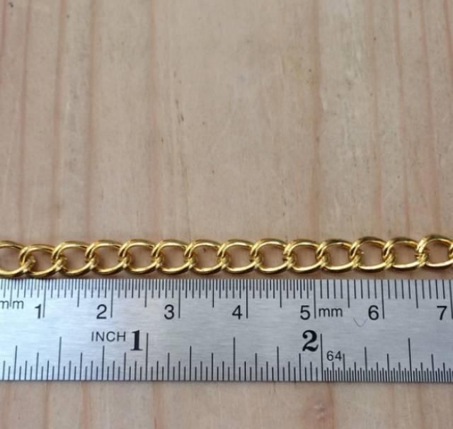 Rantai Tas Mini Diameter 0.5 mm Gold