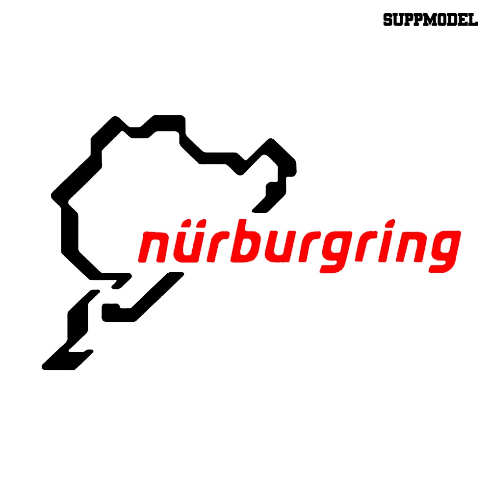 Stiker Decal Motif Tulisan Nurburgring Untuk Dekorasi Body / Bumper / Jendela Mobil