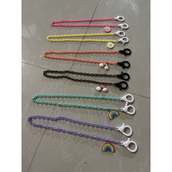 WW 143 Tali Kalung Masker Plastik acrylic Lucu Rantai Masker Anak