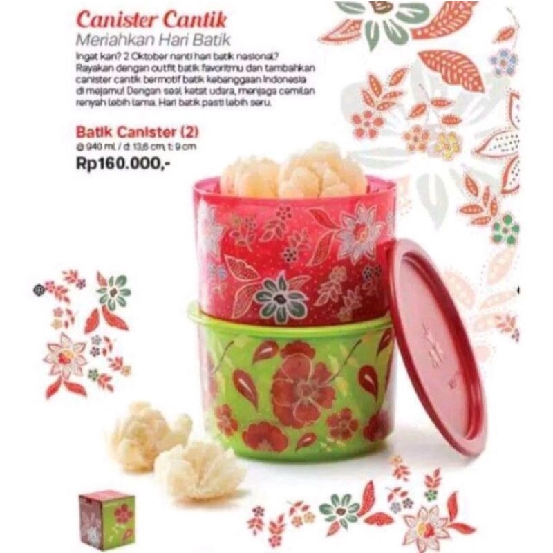PROMOOOO....Toples Batik TUPPERWARE 1 SET 2PCS