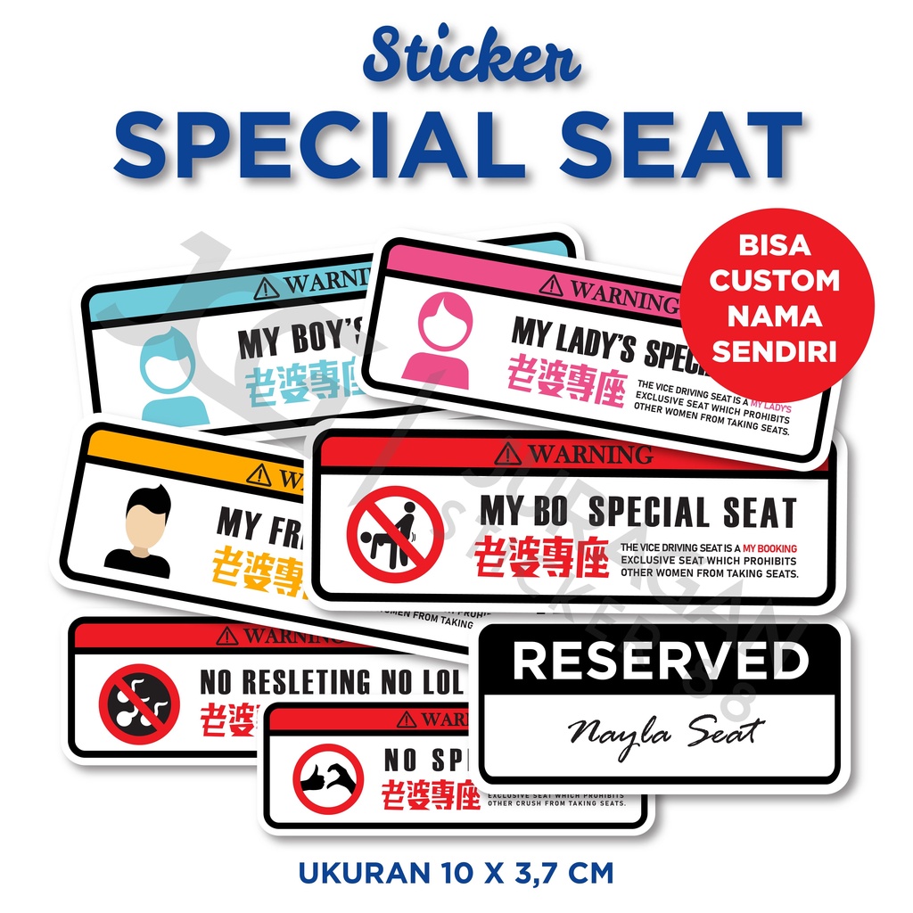 

CUSTOM STIKER SPECIAL SEAT TIMBUL VIRAL TIKTOK SPAKBOR MOTOR