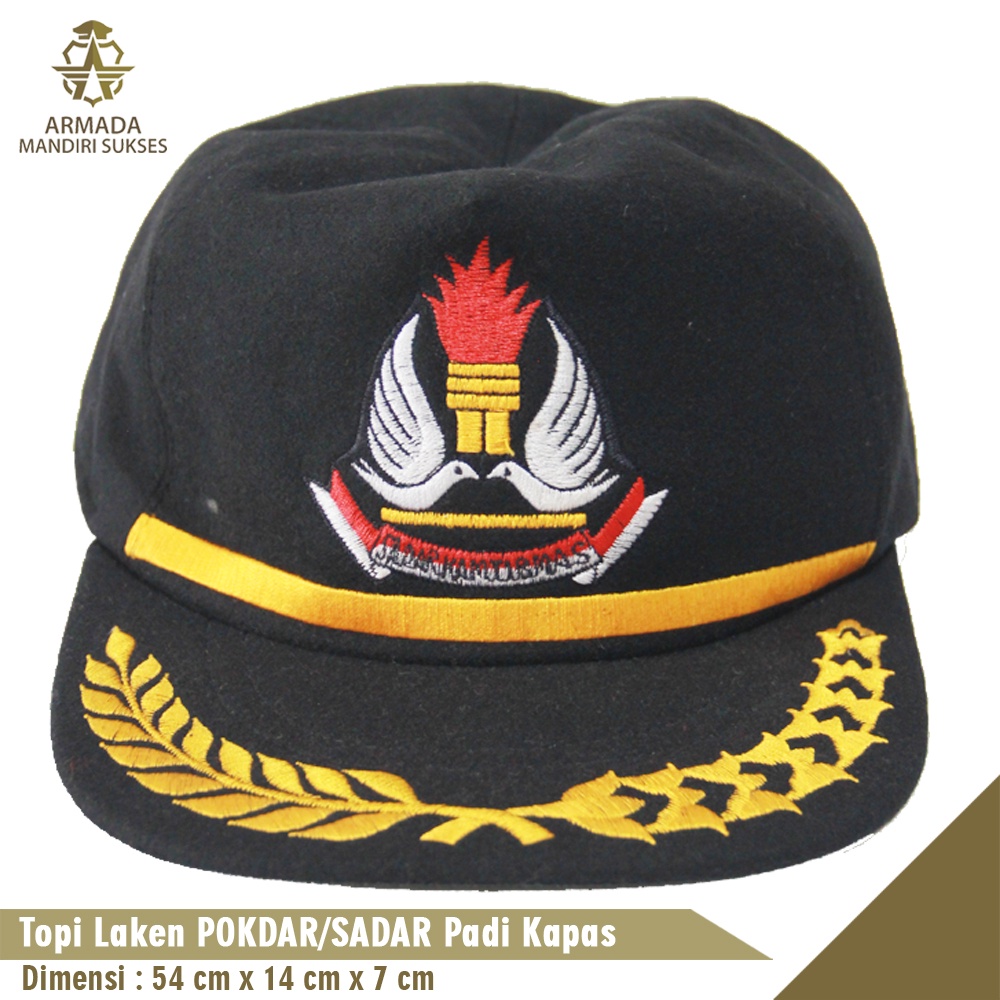 Topi Pokdar Sadar Pamen - Topi Pilkep Pokdar Pamen Laken