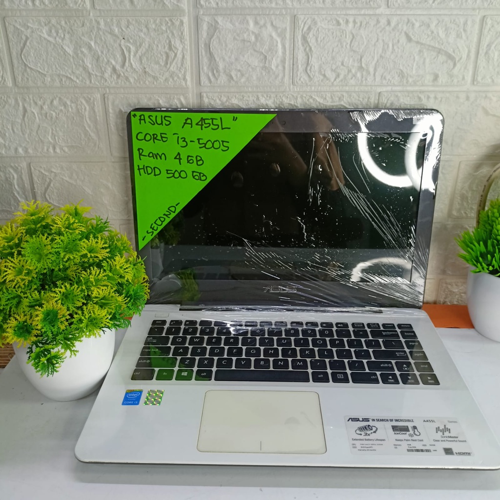 ASUS A455L CORE I3-5005 RAM 4GB HDD 500GB 14 INCH