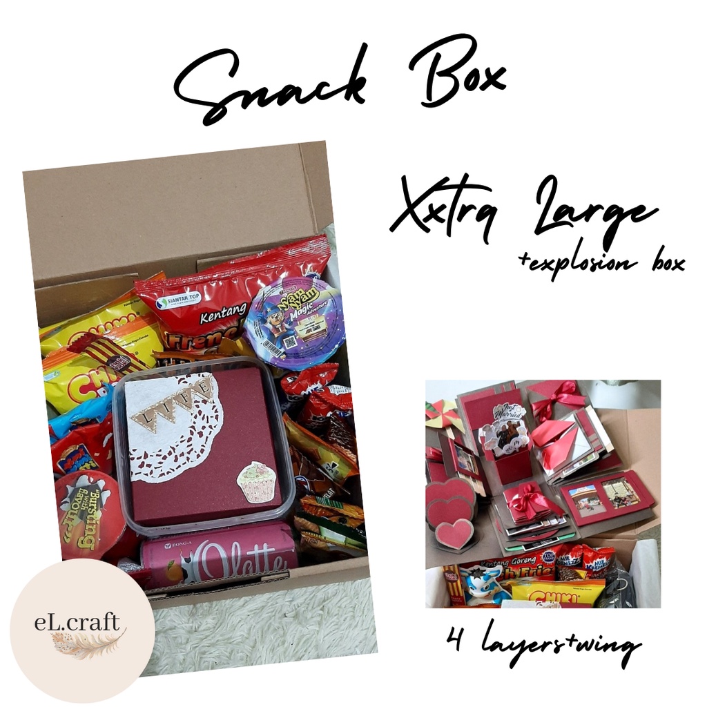

Snack Gift Box Kotak Kado Hadiah Murah Extra Large