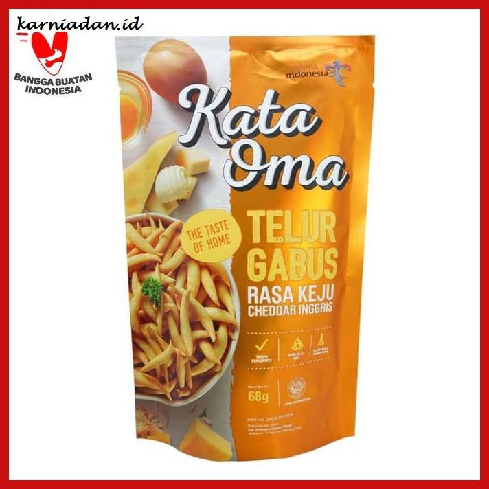 

MAKANAN-RINGAN- BUY 1 GET 1 FREE - KATA OMA TELUR GABUS VARIAN KEJU - 68GR -BERMACAM-MACAM.