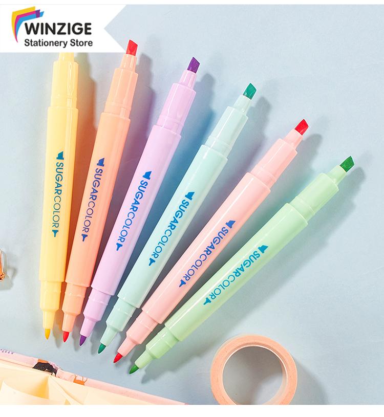 

Spidol Highlighter Ujung Ganda Warna Permen Untuk Sekolah