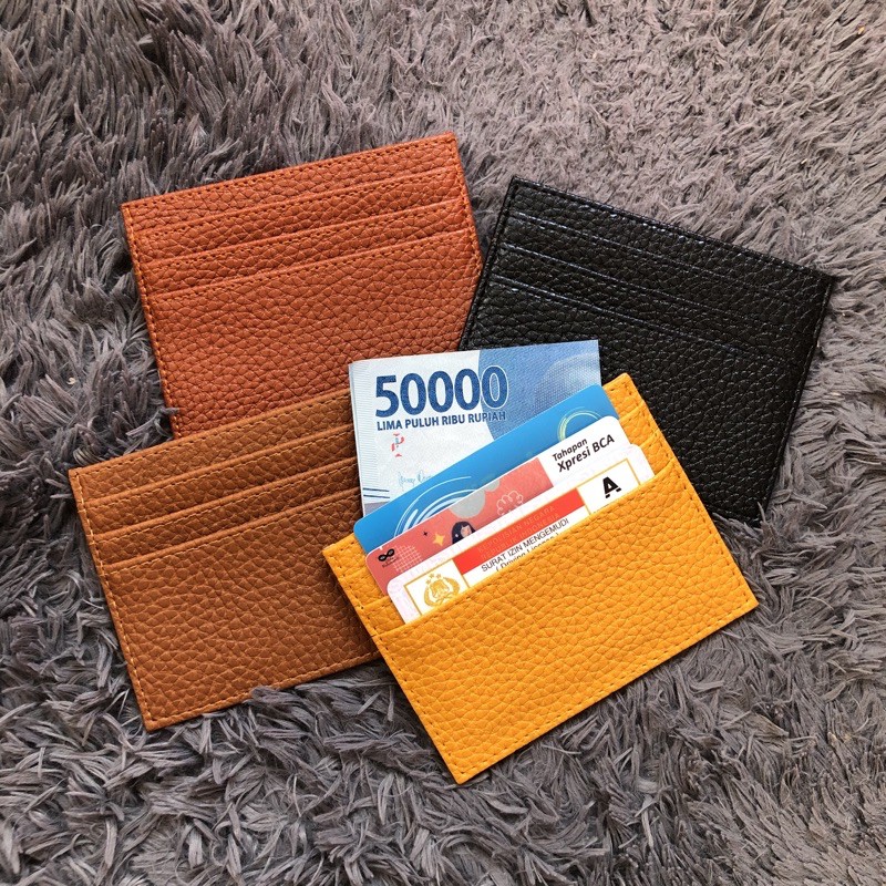 CARD HOLDER 6 SLOT KULIT JERUK