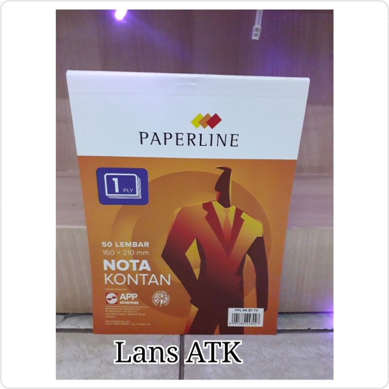 

nota paperline 1 ply besar nota kontan ncr