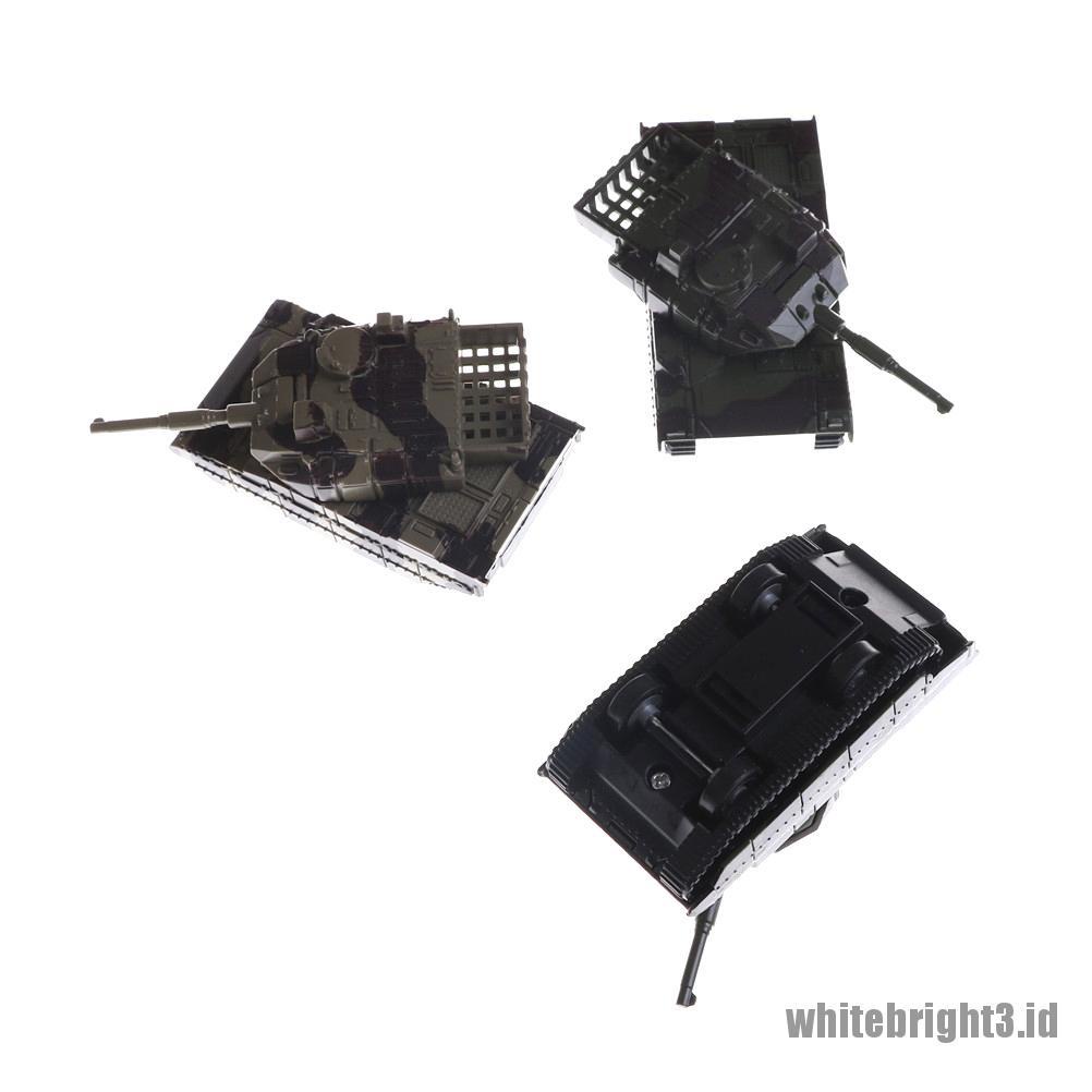 (white3) Mainan Miniatur Tank Militer Hijau 3D Untuk Edukasi Anak