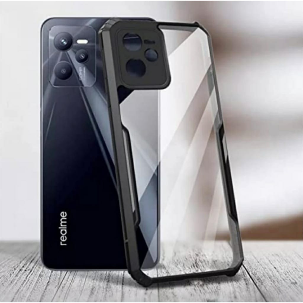 4IN1 CASE REALME C35 C33 C31 NARZO 50A PRIME 50i 50A 50i Prime  SOFTCASE SHOCKPROOF TRANSPARAN CAMERA PROTECT CASING