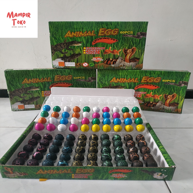Mainan Telur Dinosaurus Menetas Lucu Unik Menetas Bayi Dino Untuk Edukasi 1 Pcs