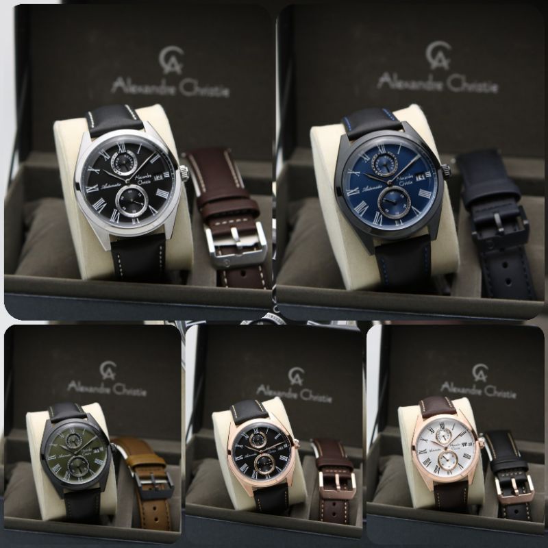 ALEXANDRE CHRISTIE 3040 / 3040MA AUTOMATIC PAKET TALI PRIA ORIGINAL GARANSI 1TAHUN